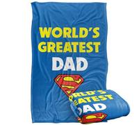 LOGOVISION Superman Father'S Day World'S Greatest Dad Silky Touch Super Soft Throw Blanket 91 x 147 Cm