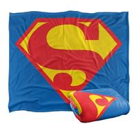 LOGOVISION Superman Logo Shield 1986 Silky Touch Super Soft Throw Blanket 50"x60"
