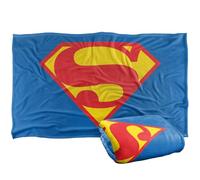 LOGOVISION Superman Logo Shield 1993 Silky Touch Super Soft Throw Blanket 36"x58"