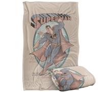 LOGOVISION Superman The Daring Exploits Silky Touch Super Soft Throw Blanket 91 x 147 Cm