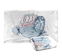 LOGOVISION Superman Vintage X Ray Vision Silky Touch Super Soft Throw Blanket 36"x58"