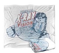 LOGOVISION Superman Vintage X Ray Vision Silky Touch Super Soft Throw Blanket 50"x60"