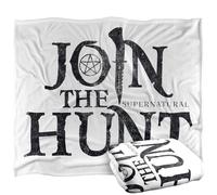 LOGOVISION Supernatural Join The Hunt Logo Silky Touch Super Soft Throw Blanket 152 X 127 Cm