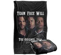 LOGOVISION Supernatural Sam Dean Castiel Original Trio Silky Touch Super Soft Throw Blanket 91 x 147 Cm