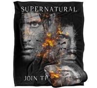LOGOVISION Supernatural Sam Dean Cracking Portraits Silky Touch Super Soft Throw Blanket 152 X 127 Cm