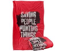 LOGOVISION Supernatural Sam Dean Silhouette Saving People Silky Touch Super Soft Throw Blanket 91 x 147 Cm