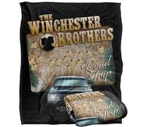 LOGOVISION Supernatural Winchester Brothers Road Trip Silky Touch Super Soft Throw Blanket 152 X 127 Cm