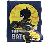 LOGOVISION The Batman (2022) Batmobile Wheelie Chibi Silky Touch Super Soft Throw Blanket 152 X 127 Cm