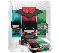 LOGOVISION The Batman (2022) Catwoman Riddler Panels Chibi Silky Touch Super Soft Throw Blanket 152 X 127 Cm