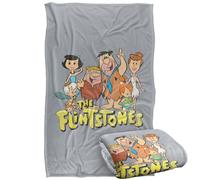 LOGOVISION The Flintstones Family And Logo Silky Touch Super Soft Throw Blanket 91 x 147 Cm