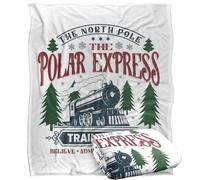 LOGOVISION The Polar Express Train Depot Silky Touch Super Soft Throw Blanket 152 X 127 Cm