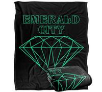LOGOVISION The Wizard Of Oz Emerald City Line Logo Silky Touch Super Soft Throw Blanket 152 X 127 Cm