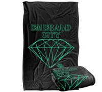 LOGOVISION The Wizard Of Oz Emerald City Line Logo Silky Touch Super Soft Throw Blanket 91 x 147 Cm