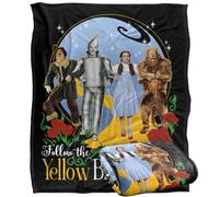 LOGOVISION The Wizard Of Oz Yellow Brick Road Silky Touch Super Soft Throw Blanket 152 X 127 Cm