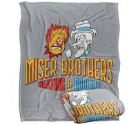 LOGOVISION The Year Without Santa Claus Miser Brothers Silky Touch Super Soft Throw Blanket 152 X 127 Cm