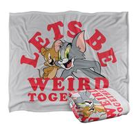 LOGOVISION Tom And Jerry Weird Together Valentine Silky Touch Super Soft Throw Blanket 152 X 127 Cm