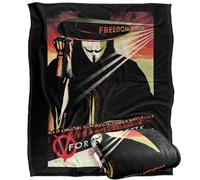LOGOVISION V For Vendetta Freedom Forever Silky Touch Super Soft Throw Blanket 152 X 127 Cm