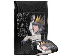 LOGOVISION Where The Wild Things Are Roar Silky Touch Super Soft Throw Blanket 91 x 147 Cm