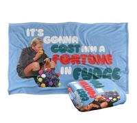 LOGOVISION Willy Wonka And The Chocolate Factory Fortune In Fudge Silky Touch Super Soft Throw Blanket 91 x 147 Cm
