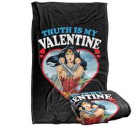 LOGOVISION Wonder Woman Truth Is My Valentine Silky Touch Super Soft Throw Blanket 91 x 147 Cm