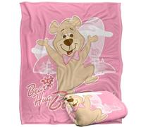 LOGOVISION Yogi Bear Bear Hug Boo Boo Silky Touch Super Soft Throw Blanket 152 X 127 Cm