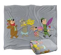 LOGOVISION Yogi Bear Marching To The Picnic Silky Touch Super Soft Throw Blanket 152 X 127 Cm