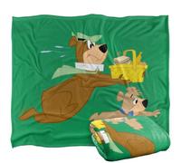 LOGOVISION Yogi Bear Yogi And Boo Boo Steal Picnic Basket Silky Touch Super Soft Throw Blanket 152 X 127 Cm