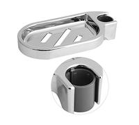 logozoe Soap Dish for Shower - Adjustable Soap Box Shower Rail Soap Holder Clip on Soap Tray Soap Plate with Drain for Bathroom Kitchen, No Drill Needed, Fit 25mm Shower Rail/Pipe/Rod