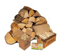 Logpile Pizza Oven Starter Kit. Big Pizza Oven 50Kg Hardwood Logs, Kindling, Natural Firelighters And Matches