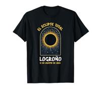 Logrono Espana Spain Solar Eclipse Totality August 12, 2026 T-Shirt