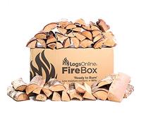 Logs Online 20kg Pizza Oven Logs - Under 18% Moisture - Skinny Cut 25cm Birch Firewood for Pizza Oven, Wood Burner, Wood Burning Stove, Outdoor Fire Pit, Chiminea