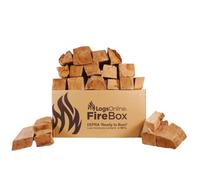 Logs Online Kiln Dried Oak Firewood Logs, Natural Wood, Ready to Burn, Low Moisture Content, 20KG Box