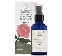 LOGY Rose Water Face Toner for Glowing, Brighter and Hydrated Skin - Made with Bulgarian Damask Roses, 110 ml - Clinically Tested & 100% Certified Organic (Mist Spray)