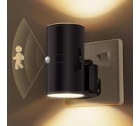 LOHAS-LED 2-in-1 Sensor Night Light, 2 Pack, Dusk to Dawn & Motion Activated, Dimmable Plug-in Wall Lights for Hallway, Bedroom, Bathroom, Stairway