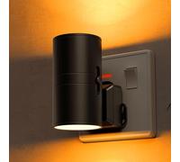 LOHAS-LED Amber Night Light, Yellow Nightlight, Dimmable Night Light 100LM, Light Sensor, Warm Nightlight, Sleep Light for Kids Adults, Soft Light for Bedroom Hallway Bathroom Kitchen, 1 Pack