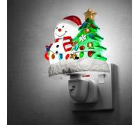 LOHAS-LED Christmas Night Light, Snowman Tree, Cool White, Kids Room