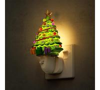 LOHAS-LED Christmas Tree Night Light Plug in Wall, 3000K Warm White, Plug in Night Light with On/Off Modes Decorative Christmas Tree Nightlight Ideal for Kids Christmas Gifts