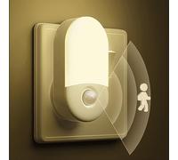 LOHAS-LED Motion Sensor Night Light Plug into Wall, 1 Pack, Motion Sensor Lights Indoor, Warm White 3000K, Plug in Night Light Movement Sensor Light Indoor for Bathroom Stairway Hallway Kids Elderly