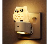 LOHAS-LED Night Light, 3D Owl Night Light Plug in Wall, Dusk to Dawn Sensor