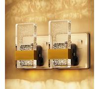 LOHAS-LED Night Light, Plug in Night Light with Light Sensor, 0-100LM, Warm White 3000K, Dimmable Nightlight for Bathroom, Hallway, Stairs, 2 Pack