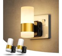 LOHAS-LED Night Light Plug in Wall, Modern Night Light with Dusk to Dawn Sensor [2 Pack], Dimmable 0-100LM, Warm White 3000K, Dimmable Nightlight for Hallway, Bathroom, Stairway, Bedroom