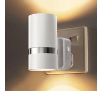 LOHAS-LED Night Light Plug in Wall, Modern Night Light with Dusk to Dawn Sensor, Brightness Adjustable 0-100LM, Warm White 3000K, for Hallway Bedroom Stair Bathroom [1 Pack]