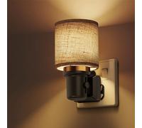 LOHAS-LED Night Light Plug in Wall with Dusk to Dawn Photocell, LED Night Lamp with White Cylindrical Dimmable Socket Light,3000K Warm White 1W LED Nightlight for Hallway,Bedrooms and Stair Toddler