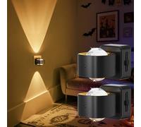 LOHAS-LED Night Light Plug in Wall with Rotatable Plug, Dusk to Dawn Sensor, Adjustable Brightness 0-150LM, 3000K Warm White, Plug in Night Light for Hallway, Bathroom, Stair, Bedroom, 2 Packs