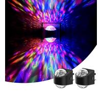 LOHAS-LED Night Lights Plug in Wall, 2 Pack Star Projector RGB Night Light with 9 Color Change, Automatic Galaxy Nightlight Plug in with Light Sensor for Bathroom Hallway Room Decor
