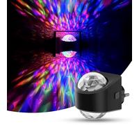 LOHAS-LED Night Lights Plug in Wall, Star Projector RGB Night Light with 9 Color Change, Automatic Galaxy Nightlight Plug in with Light Sensor for Bathroom Hallway Room Decor