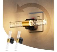 LOHAS-LED Plug in Night Light,2 Pack Night Light Plug in Wall with Dusk to Dawn Sensor, 3000K Warm White, Dimmable 0-100LM, Acrylic Bubble Nnightlight for Bedroom Hallway Kitchen (2 Pack)