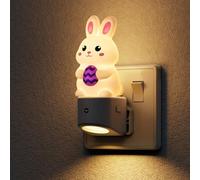 LOHAS-LED Plug in Night Light, 3D Easter Bunny Night Light Plug in Wall