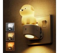 LOHAS-LED Plug in Night Light, Cute Puppy Night Light, Dusk to Dawn Sensor