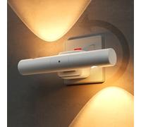 LOHAS-LED Plug in Night Light, Rotatable Night Light with Dusk to Dawn Sensor, Dimmable 0-100 LM, Warm White 3000K, Uplighters for Living Room, Bathroom, Hallway, Kitchen, 1 Pack